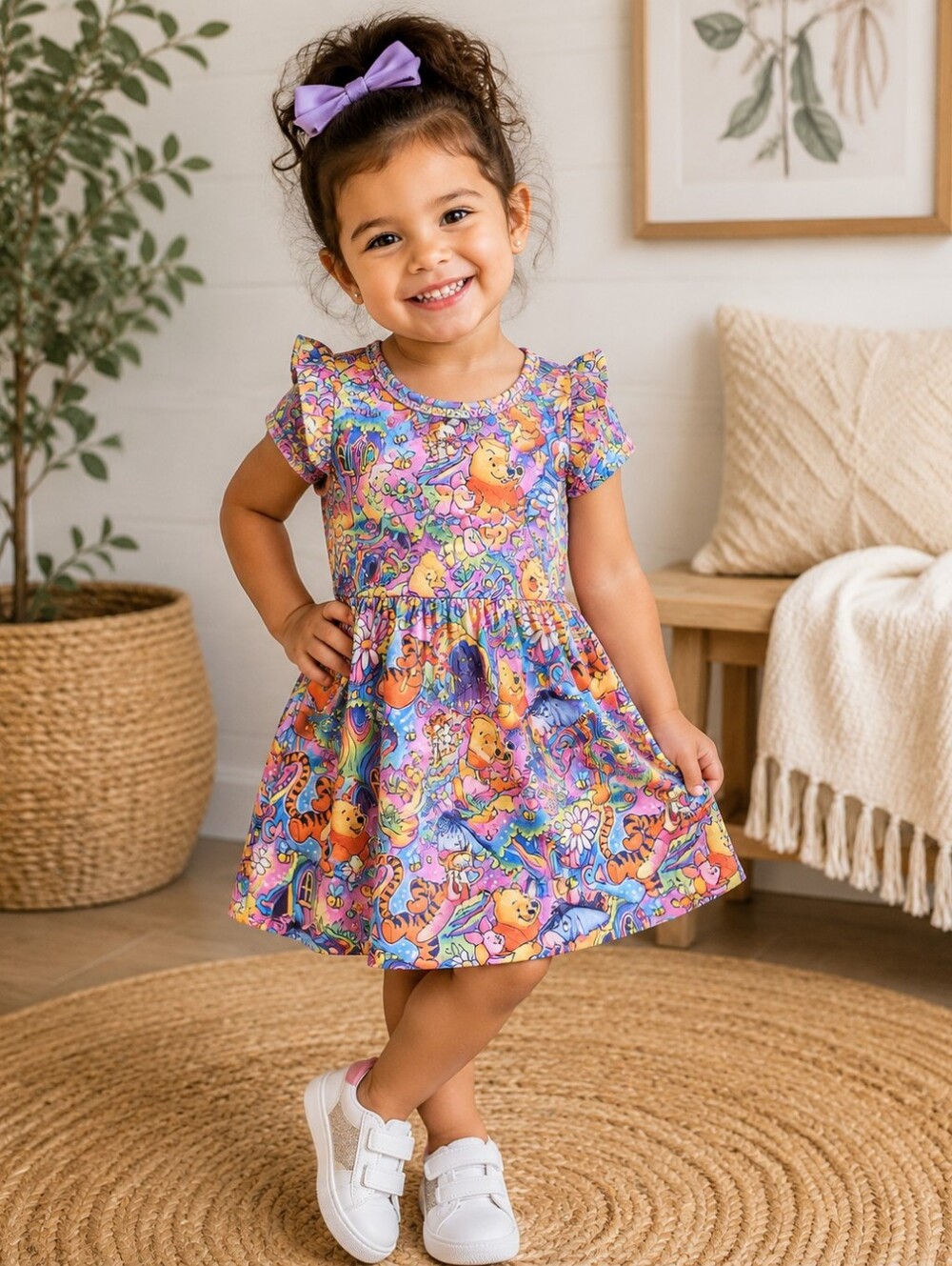Winnie The Pooh Twirl Dress Girls Size 3T NWOT